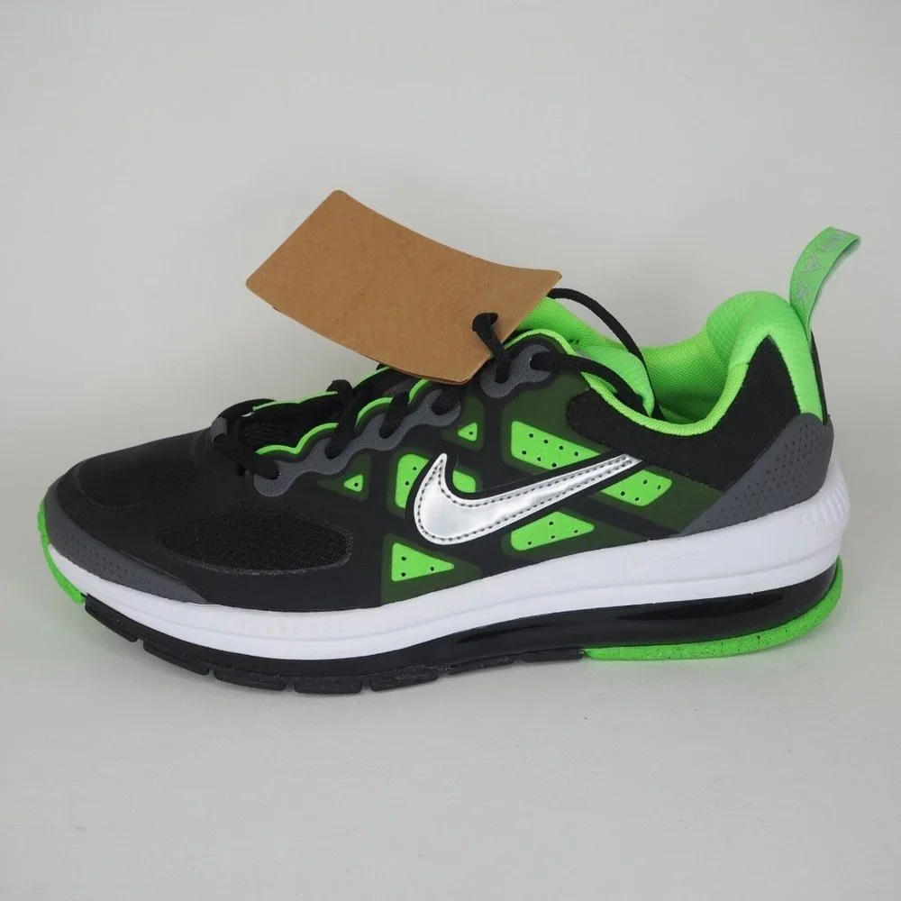Nike Air Max Genome GS Boys Shoes Running Black Sneakers - Picture 1 of 11